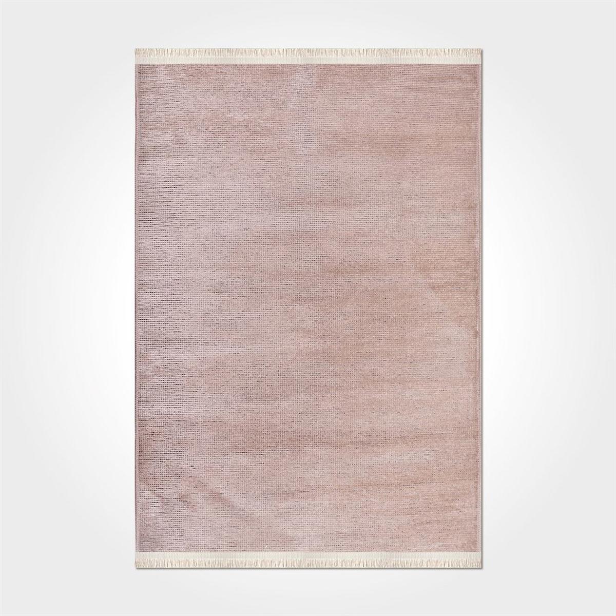 Crea Halı Azade 8201S Vizon 7 mm Pamuk-Polyester Antibakteriyel Yıkanabilir Orta Kaymaz Dikdörtgen Makine Dokuma Salon Halısı 160x230 cm