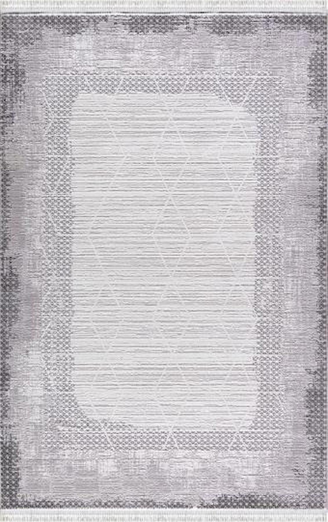 Padişah Santo 60474 Krem 10 mm Akrilik Yumuşak Yıkanabilir İnce Dikdörtgen Makine Dokuma Salon Halısı 100x400 cm