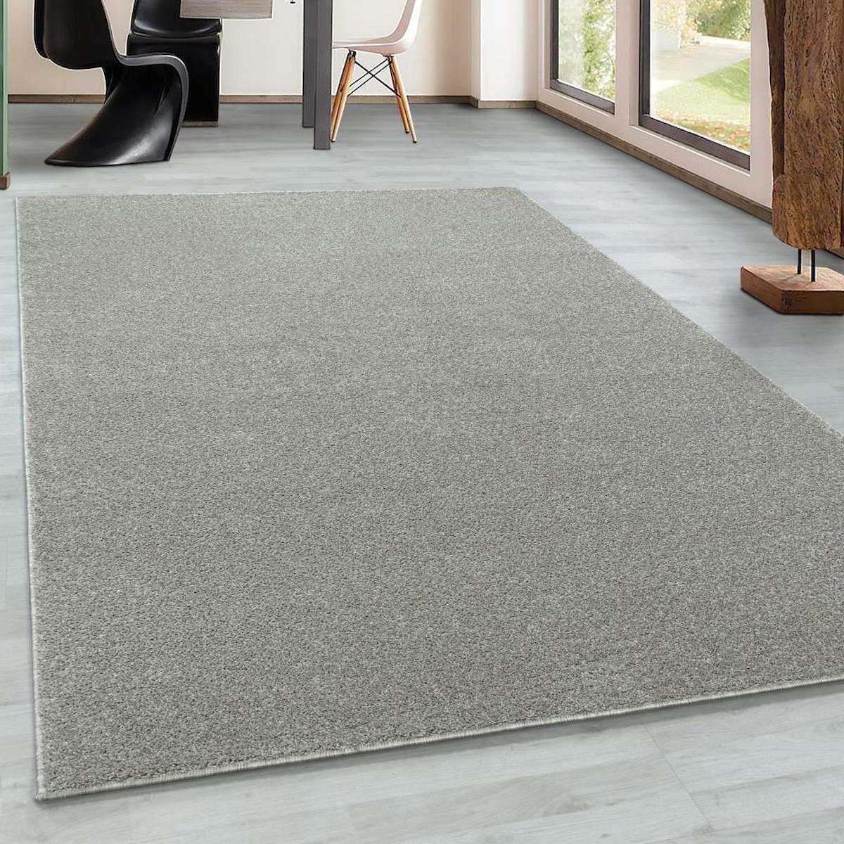 Carpettex Krem 10 mm Polipropilen Yalıtıma Yardımcı Yıkanabilir Kalın Kaymaz Jüt Taban Dikdörtgen Makine Dokuma Salon Halısı 100x150 cm