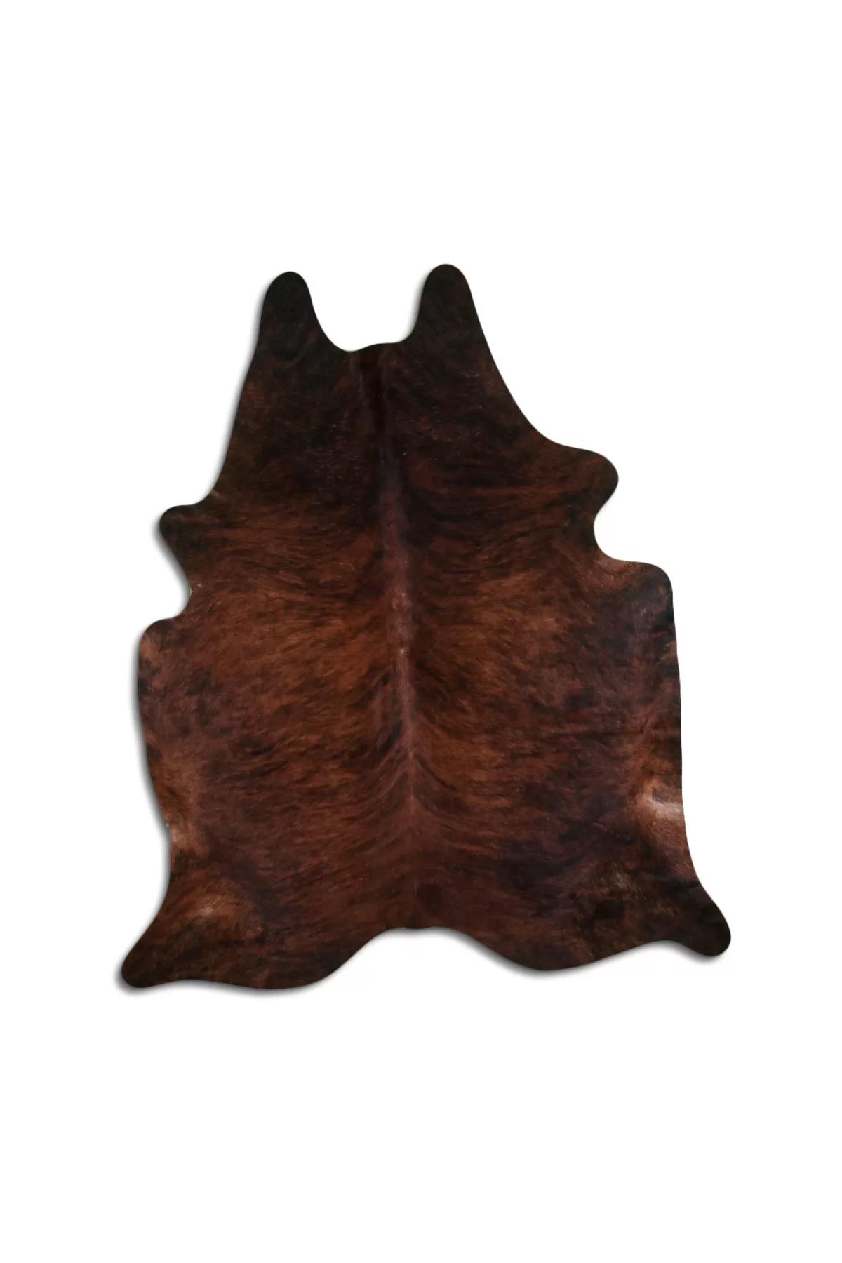 Fiesta Leather Art 103942 Çok Renkli 51 mm Deri Toz Tutmaz Yıkanabilir İnce Kaymaz Deri Taban Oval Makine Dokuma Salon Halısı 160x400 cm