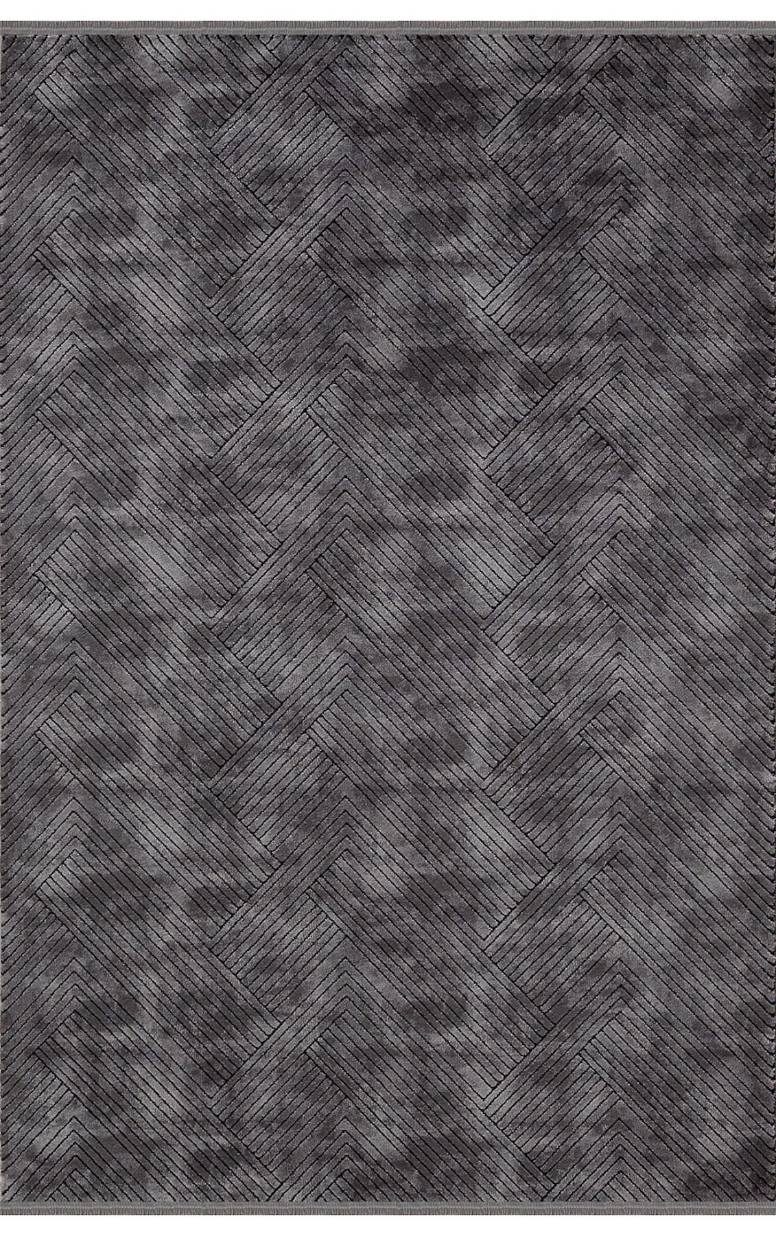 Padişah Eternity 36129 Gri 10 mm Akrilik Yıkanabilir İnce Dikdörtgen Makine Dokuma Salon Halısı 200x290 cm