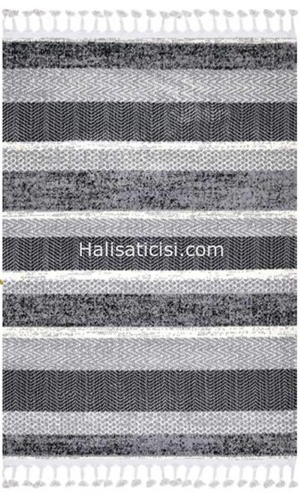 Toprak Halı Utopia 2417 Çok Renkli 17 mm Polyester Yumuşak Yıkanabilir Kalın Dikdörtgen Makine Dokuma Antre-Oturma Odası-Salon-Yatak Odası Halısı 200x290 cm