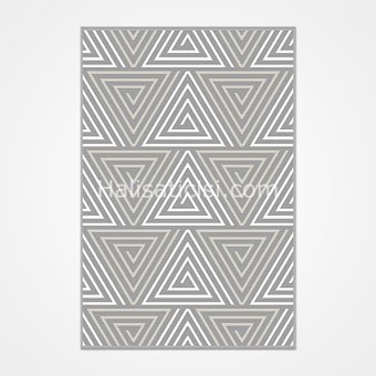 Crea Halı Almira 11410 Krem 8 mm Polyester Toz Tutmaz Yıkanabilir Orta Dikdörtgen Makine Dokuma Salon Halısı 200x200 cm