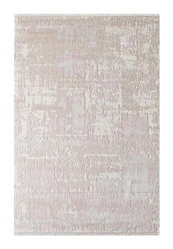 Royal Halı Lootus L001C Pembe 10 mm Akrilik Antibakteriyel Yıkanabilir Kalın Kaymaz Lateks Taban Dikdörtgen Makine Dokuma Salon Halısı 100x200 cm