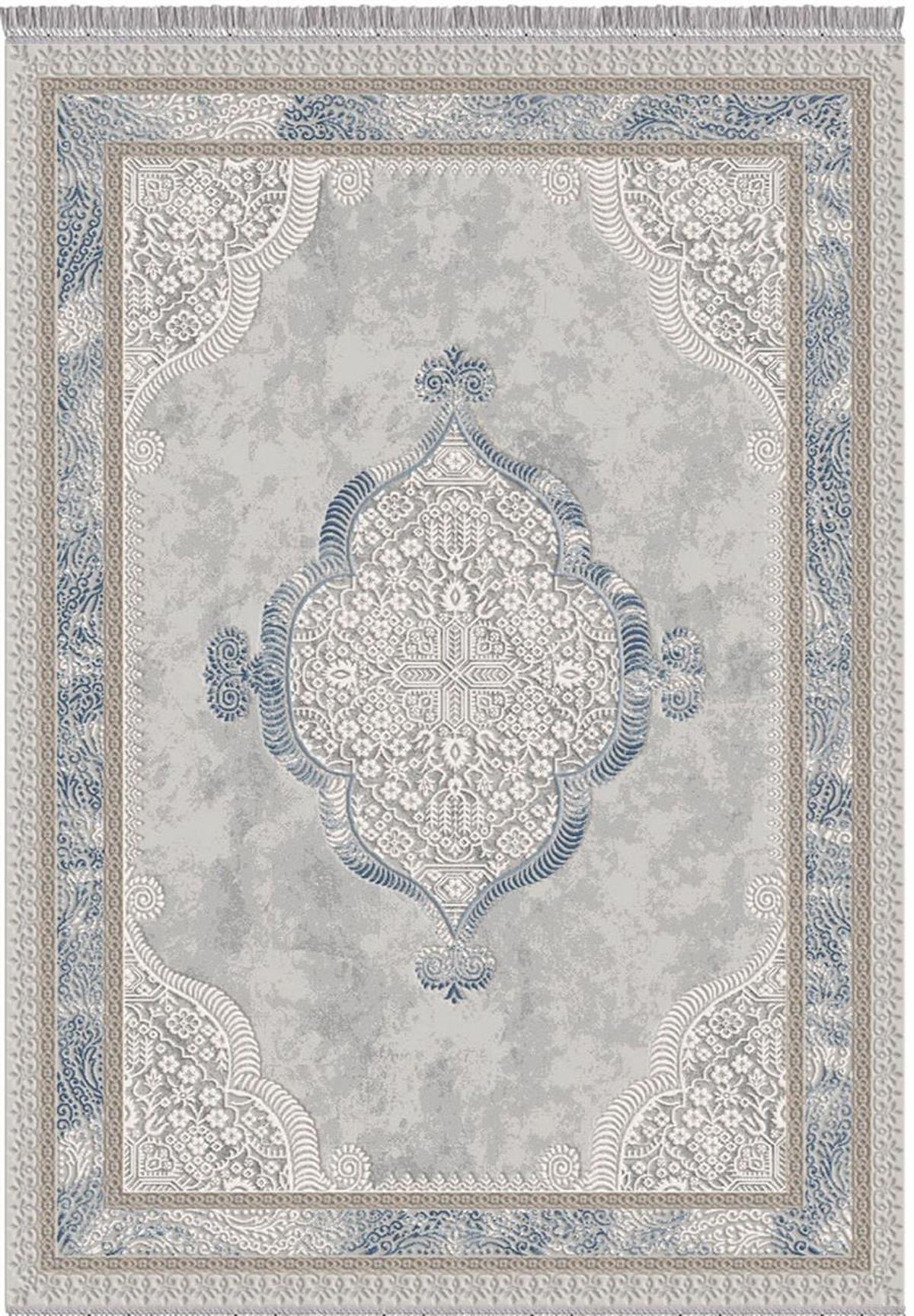 İpek Mekik Halı Safarin 7607A Gri 12 mm Akrilik Yıkanabilir Orta Kaymaz Pamuk Taban Dikdörtgen Makine Dokuma Antre-Çocuk Odası-Salon-Yatak Odası Halısı 80x300 cm