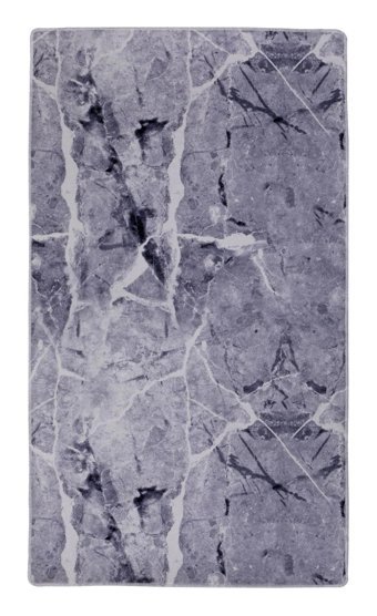 Dijidekor Gri 7 mm Polipropilen Yıkanabilir Orta Kaymaz Dot Taban Dikdörtgen Makine Dokuma Salon Halısı 160x230 cm