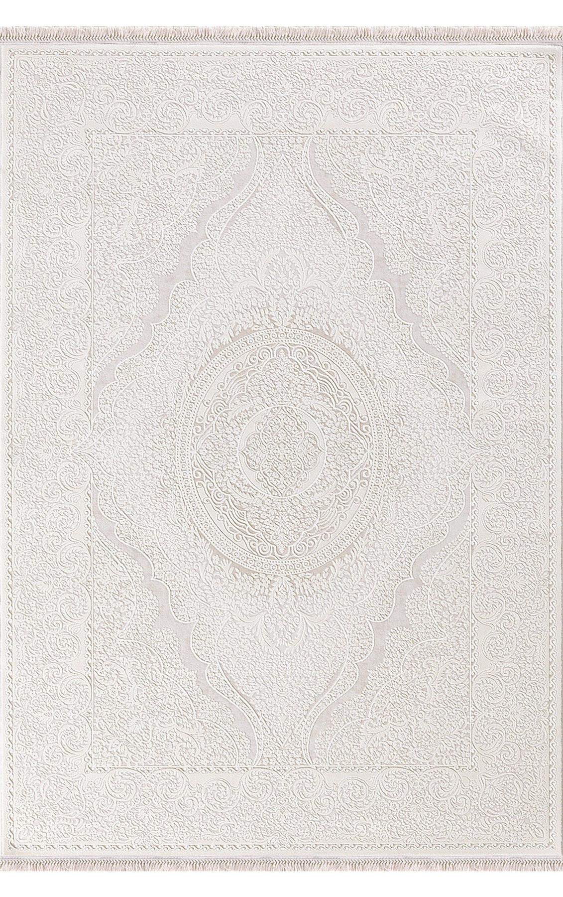 Padişah Santo 31883 Bej 10 mm Akrilik Yıkanabilir İnce Dikdörtgen Makine Dokuma Salon Halısı 200x290 cm