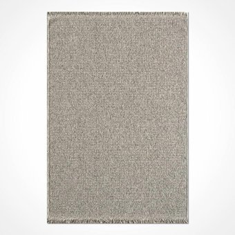 Crea Halı Belen BR006 Krem 4 mm Polipropilen Toz Tutmaz Yıkanabilir İnce Pamuk Taban Dikdörtgen Makine Dokuma Salon Halısı 80x150 cm