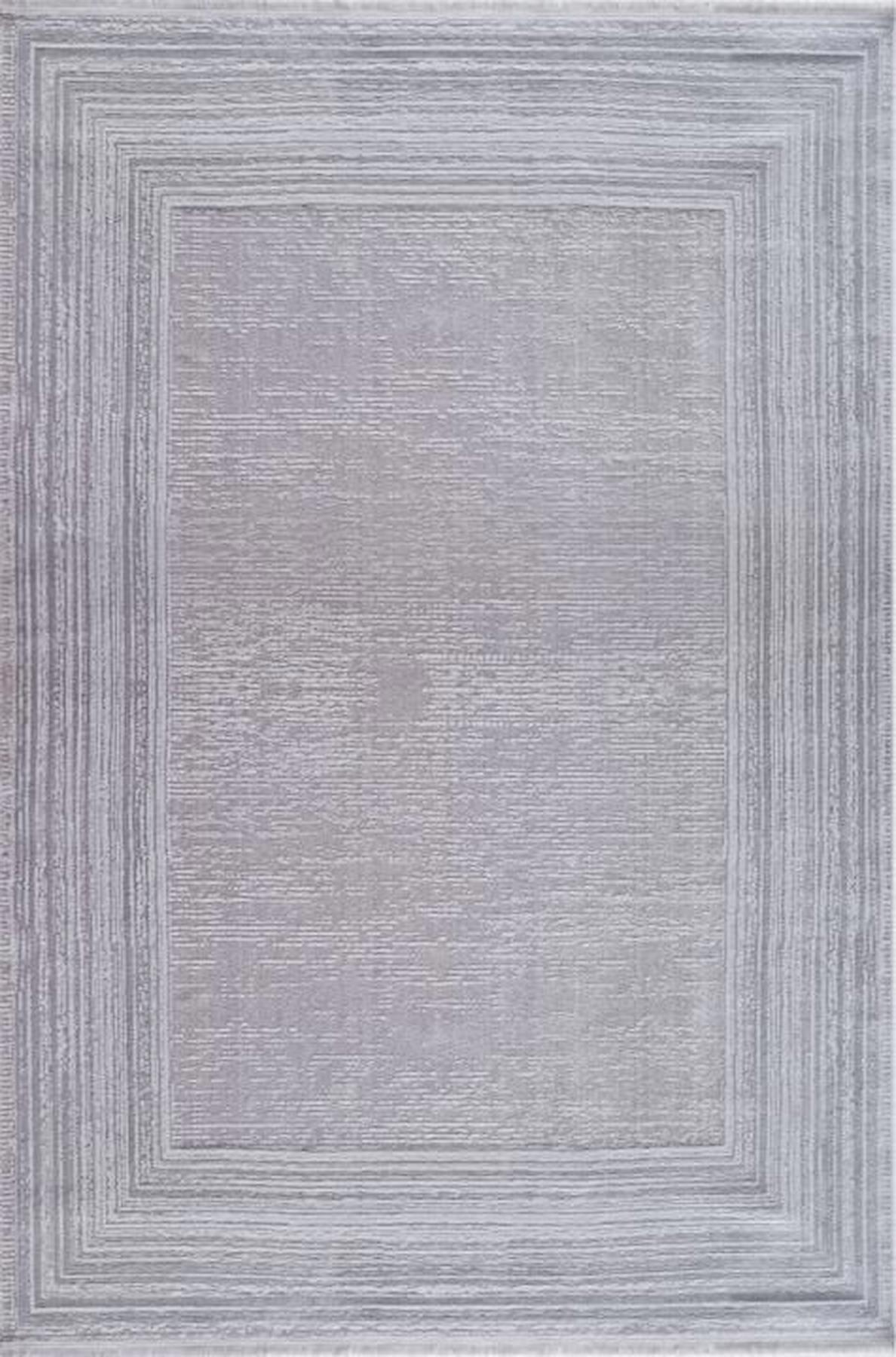 Gümüşsuyu Venita 11976 Gri 5 mm Polyester Toz Tutmaz Yıkanabilir İnce Kaymaz Dikdörtgen Makine Dokuma Salon Halısı 160x230 cm
