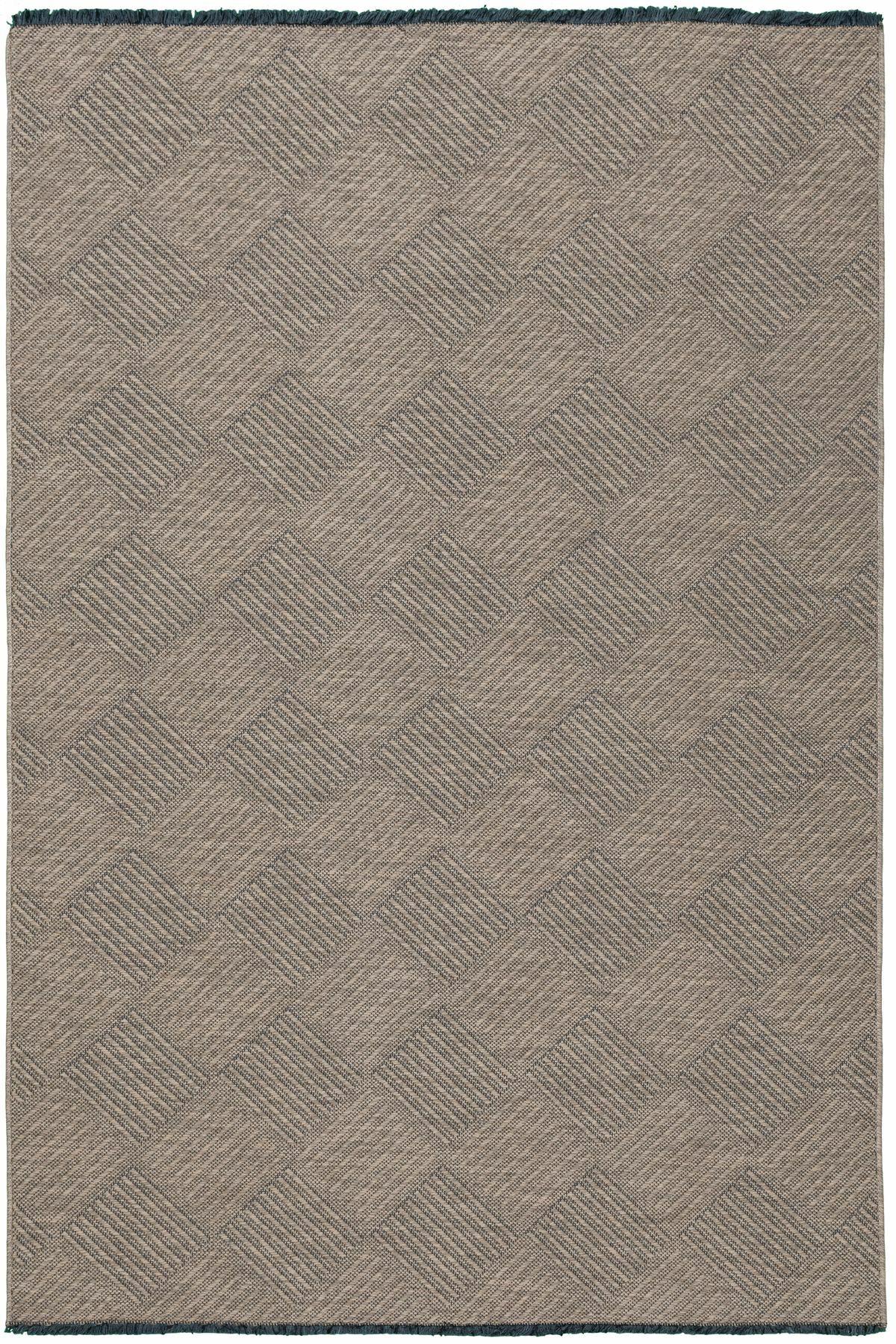 Tuğra Halı Rixos Torino TN02 Krem 7 mm Polyester Yıkanabilir Kalın Kaymaz Taban Dikdörtgen Makine Dokuma Salon Halısı 200x300 cm