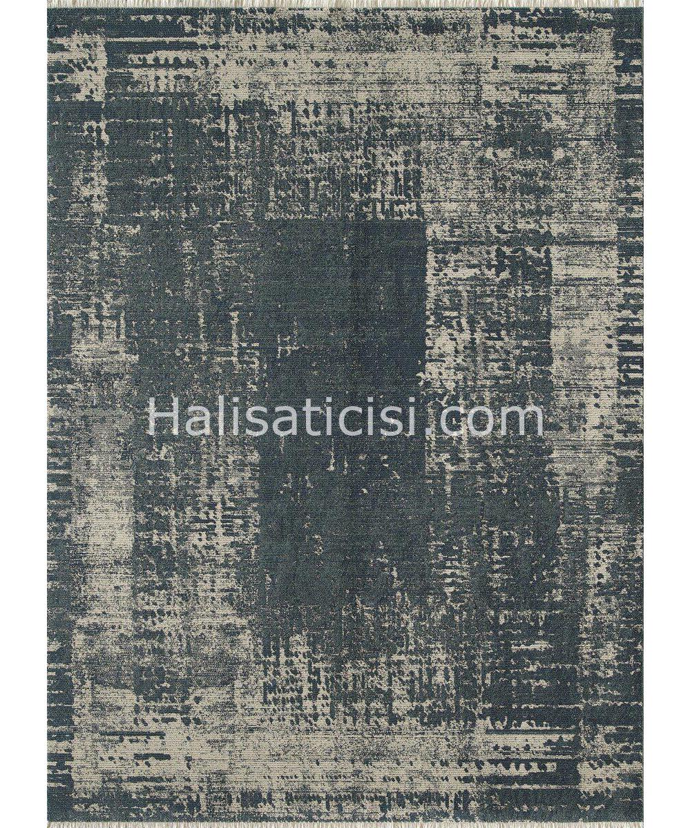 Gümüşsuyu Ecocycle 11578 Krem 8 mm Polyester Toz Tutmaz Yıkanabilir İnce Kaymaz Dikdörtgen Makine Dokuma Salon Halısı 100x200 cm