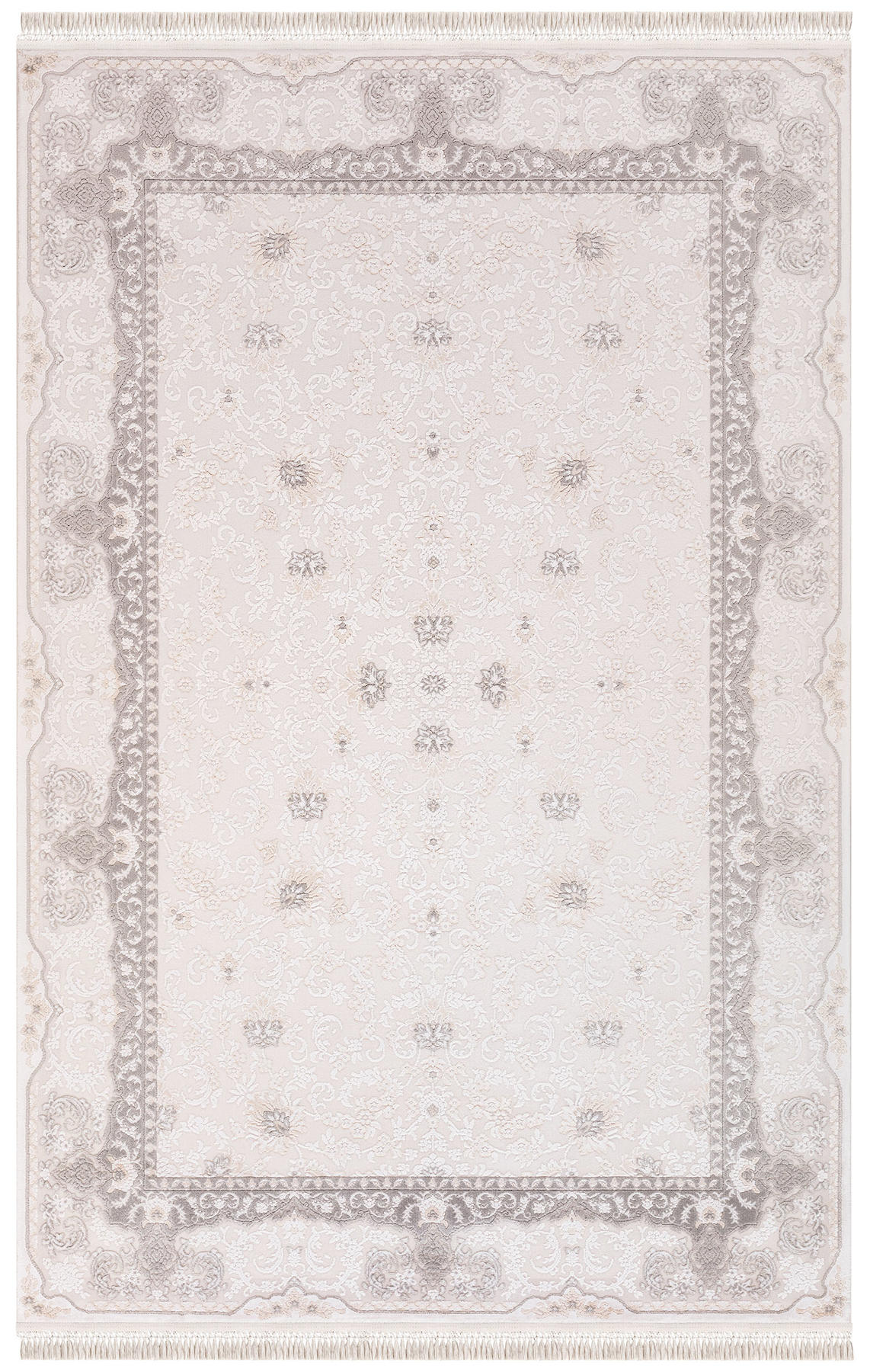 İpek Home Blossom 13558 Bej-Kahverengi 10 mm Bambu Toz Tutmaz Yıkanabilir Orta Kaymaz Pamuk Taban Dikdörtgen Makine Dokuma Antre-Çocuk Odası-Salon-Yatak Odası Halısı 180x300 cm