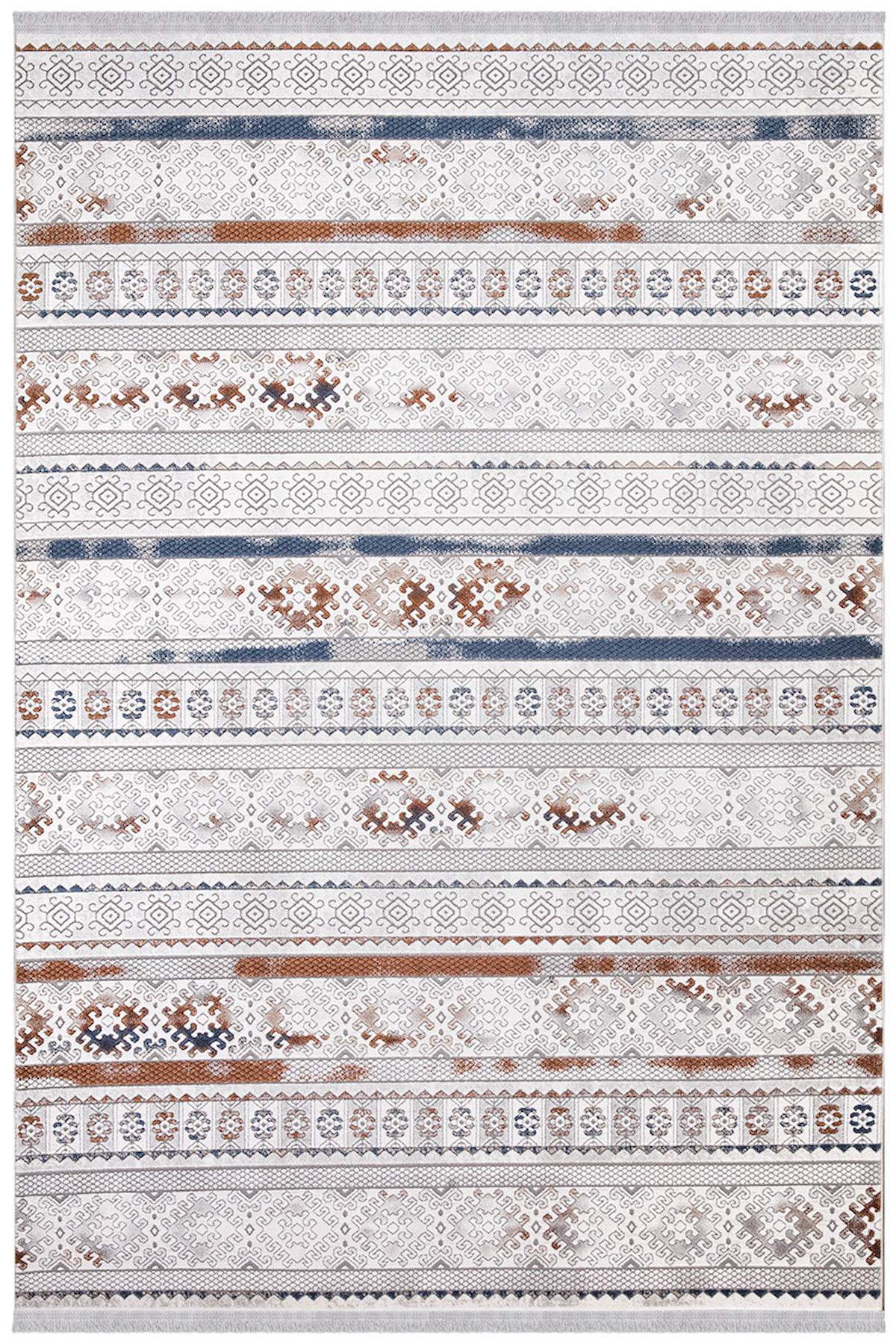 İpek Home Vales 7821A Krem 8 mm Akrilik Yıkanabilir Orta Kaymaz Pamuk Taban Dikdörtgen Makine Dokuma Antre-Çocuk Odası-Salon-Yatak Odası Halısı 120x180 cm
