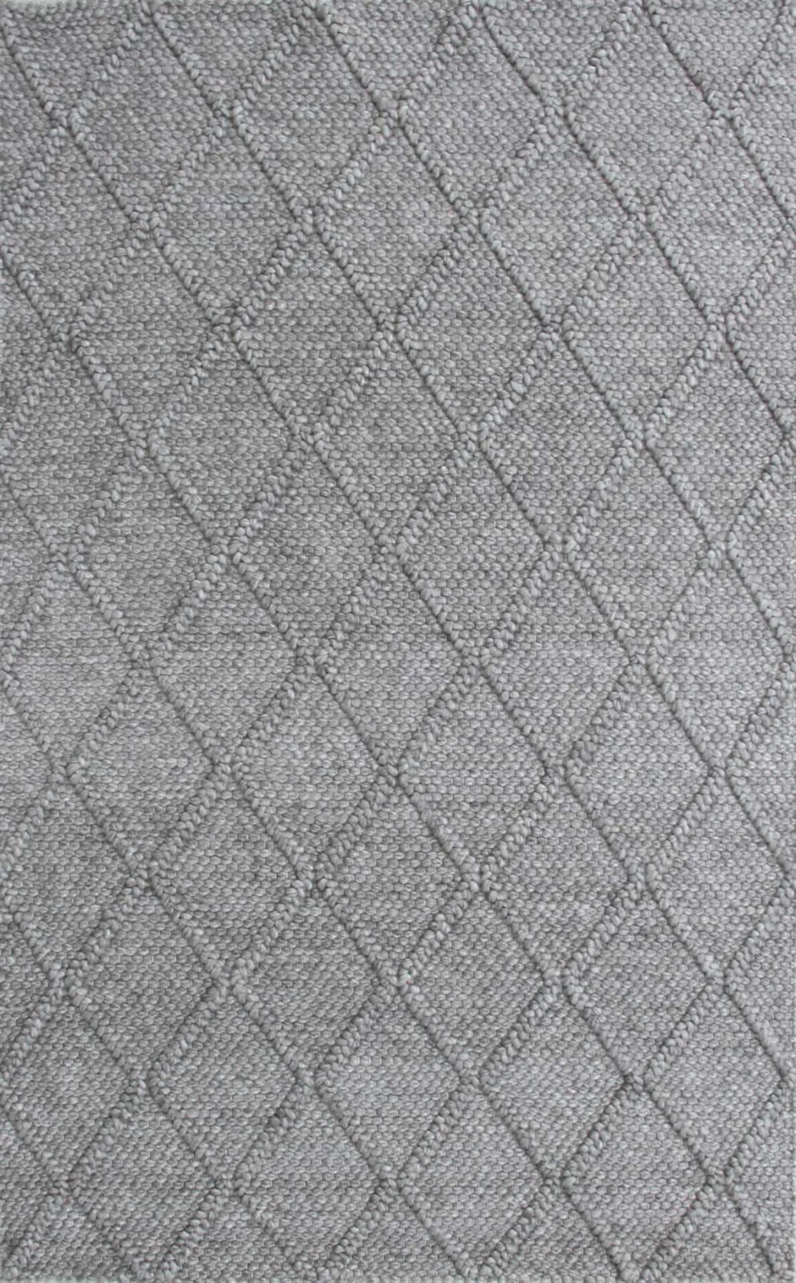 Eko Halı Jade Diamond Gri Akrilik Silinebilir Yıkanabilir Kaymaz Dikdörtgen El Dokuması Salon Halısı 160x233 cm