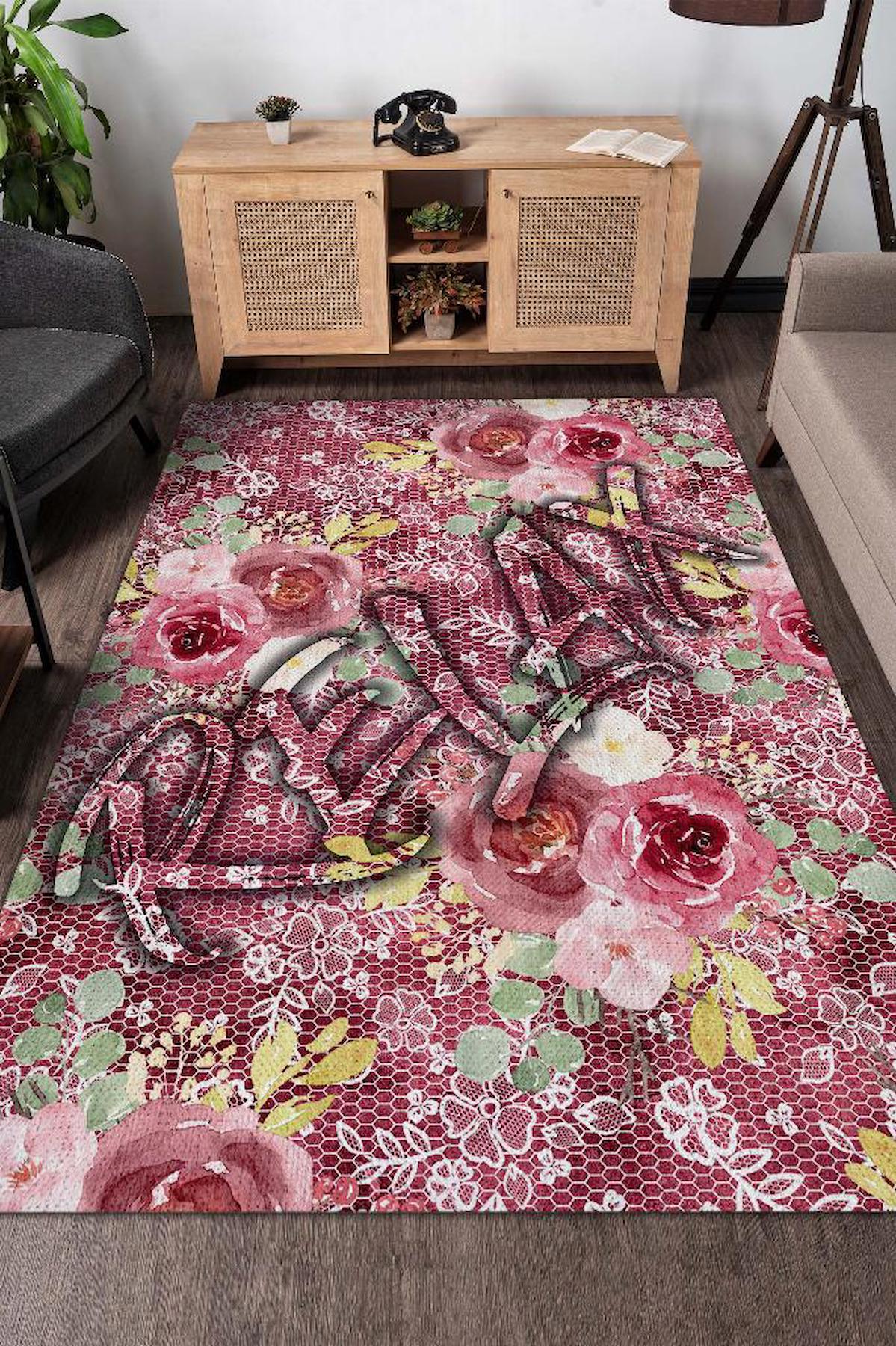 Homshtag Relax Krem 4 mm Pamuk Antistatik Yıkanabilir İnce Kaymaz Dikdörtgen Makine Dokuma Salon Halısı 200x300 cm