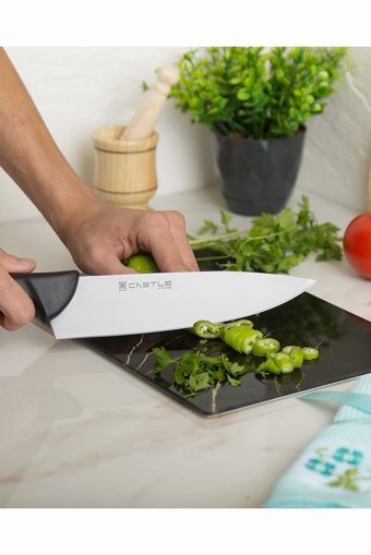 CASTLE KITCHEN Incisive Serisi 6 Parça Mutfak Bıçak Seti Et Ekmek Sebze Meyve Bıçak
