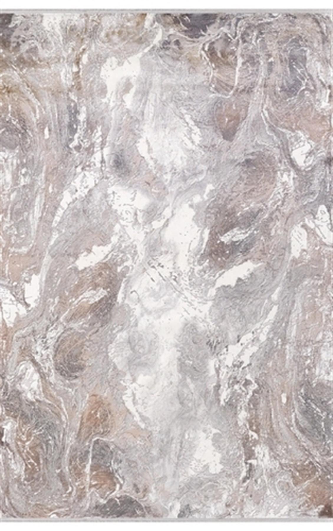 Padişah 31870 Gri 7 mm Akrilik Yıkanabilir İnce Kaymaz Dikdörtgen Makine Dokuma Salon Halısı 200x290 cm