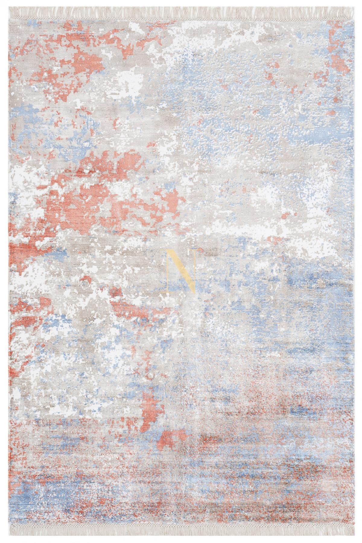 Naar Halı KC203 Krem 10 mm Bambu Silinebilir Yıkanabilir Orta Dikdörtgen El Dokuması Salon Halısı 80x150 cm