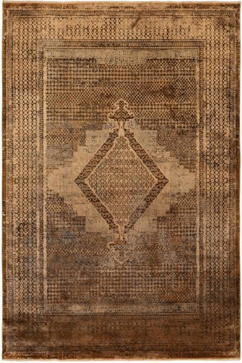 La Boutique İstanbul IB03 Kahverengi 6 mm Viskon Toz tutmaz Yıkanabilir İnce Kaymaz Dikdörtgen Makine Dokuma Salon Halısı 80x300 cm