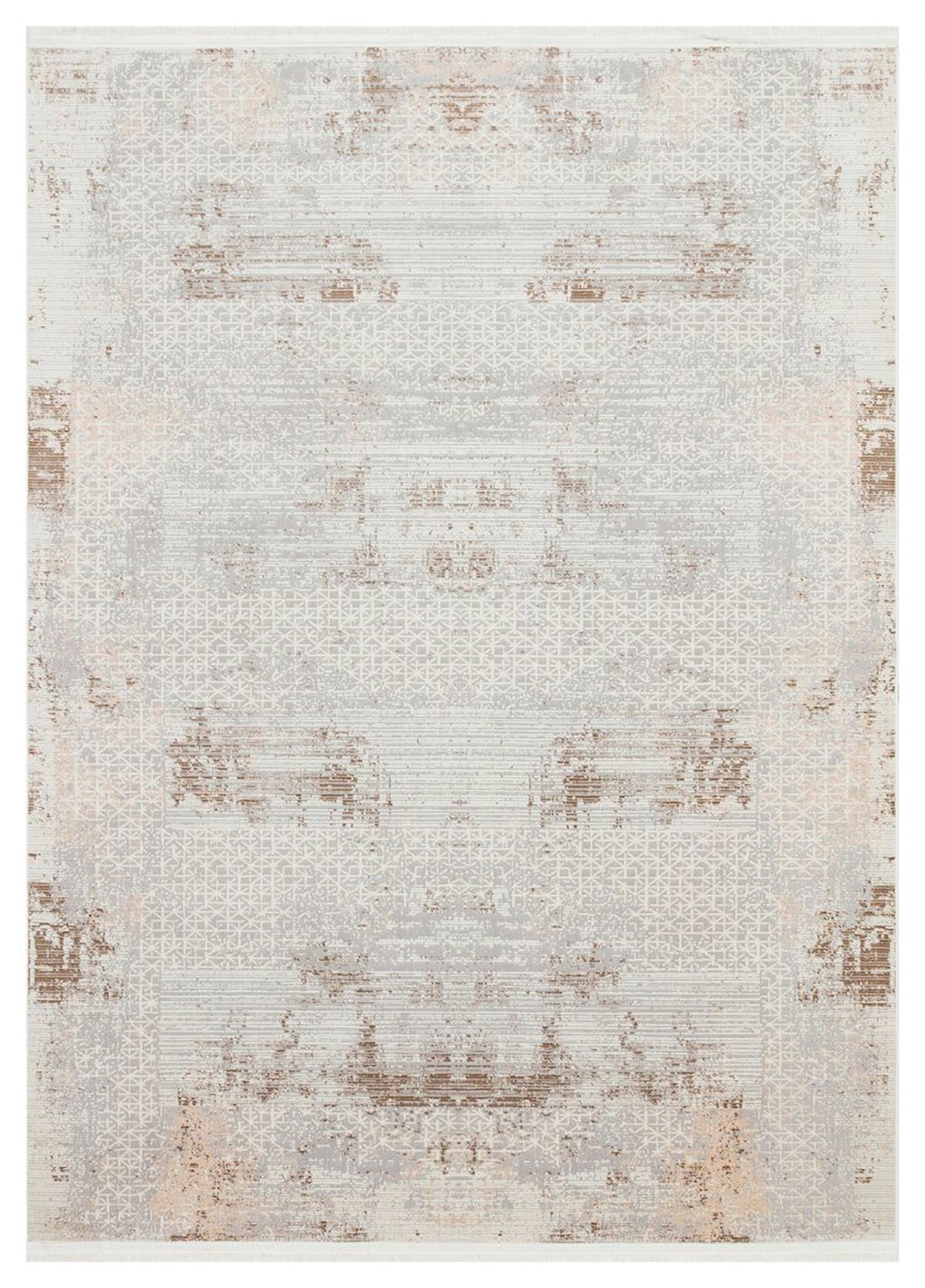 Apex Riena 1192 Çok Renkli Pamuk Yıkanabilir İnce Kaymaz Jüt Taban Dikdörtgen Makine Dokuma Salon Halısı 180x280 cm