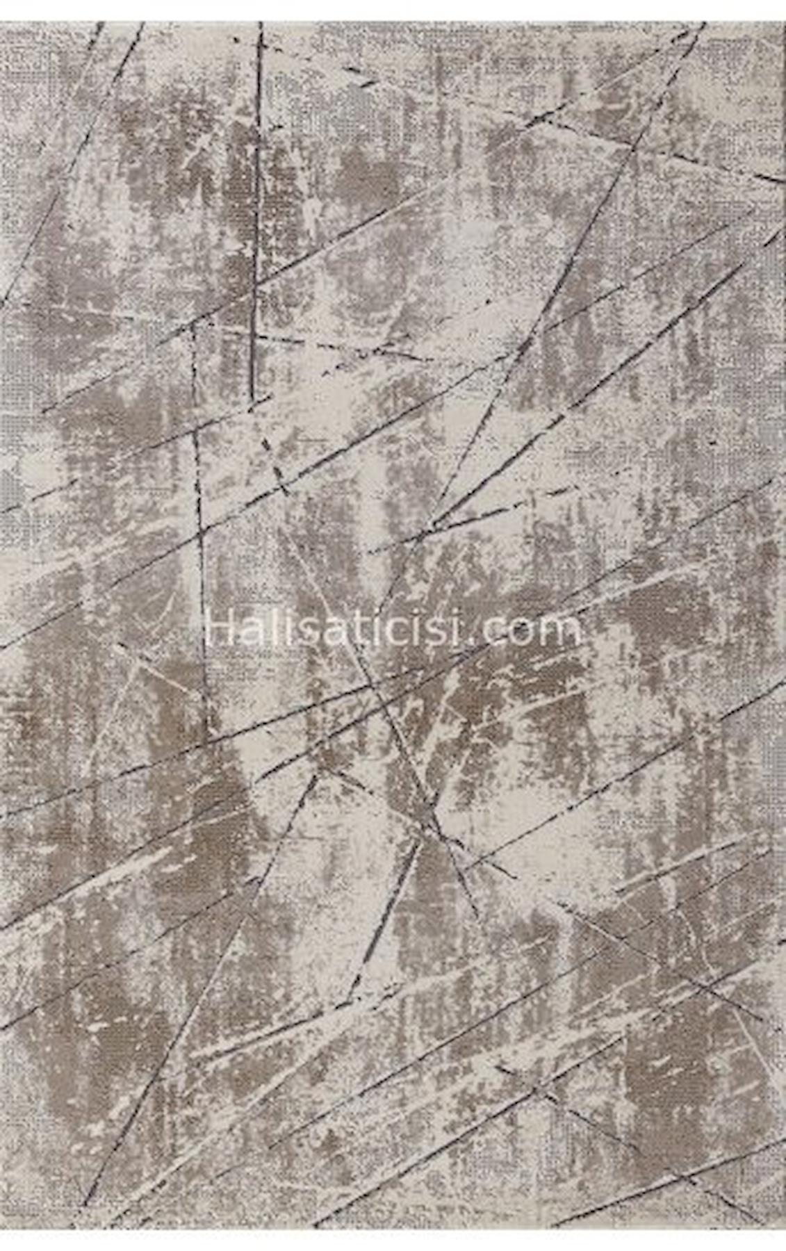 Padişah Paris 36193 Krem 9 mm Akrilik Yumuşak Yıkanabilir İnce Dikdörtgen Makine Dokuma Salon Halısı 100x300 cm