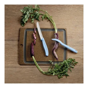​​​​Victorinox Swiss Classic Trend Colors Soyacak ve Domates Bıçak Seti - Mavi