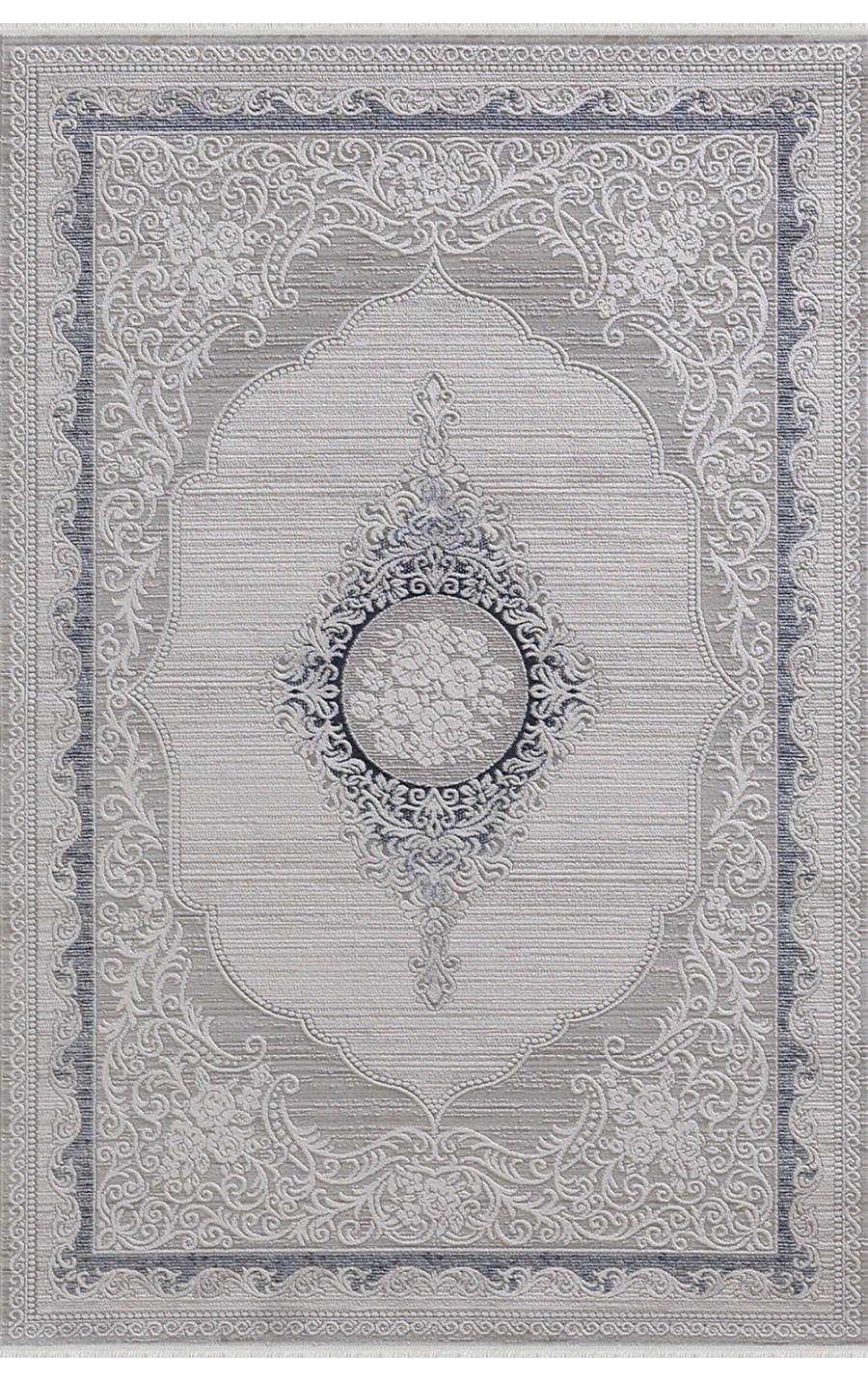 Padişah Sümela Krem 9 mm Akrilik Yıkanabilir İnce Kaymaz Dikdörtgen Makine Dokuma Salon Halısı 150x250 cm