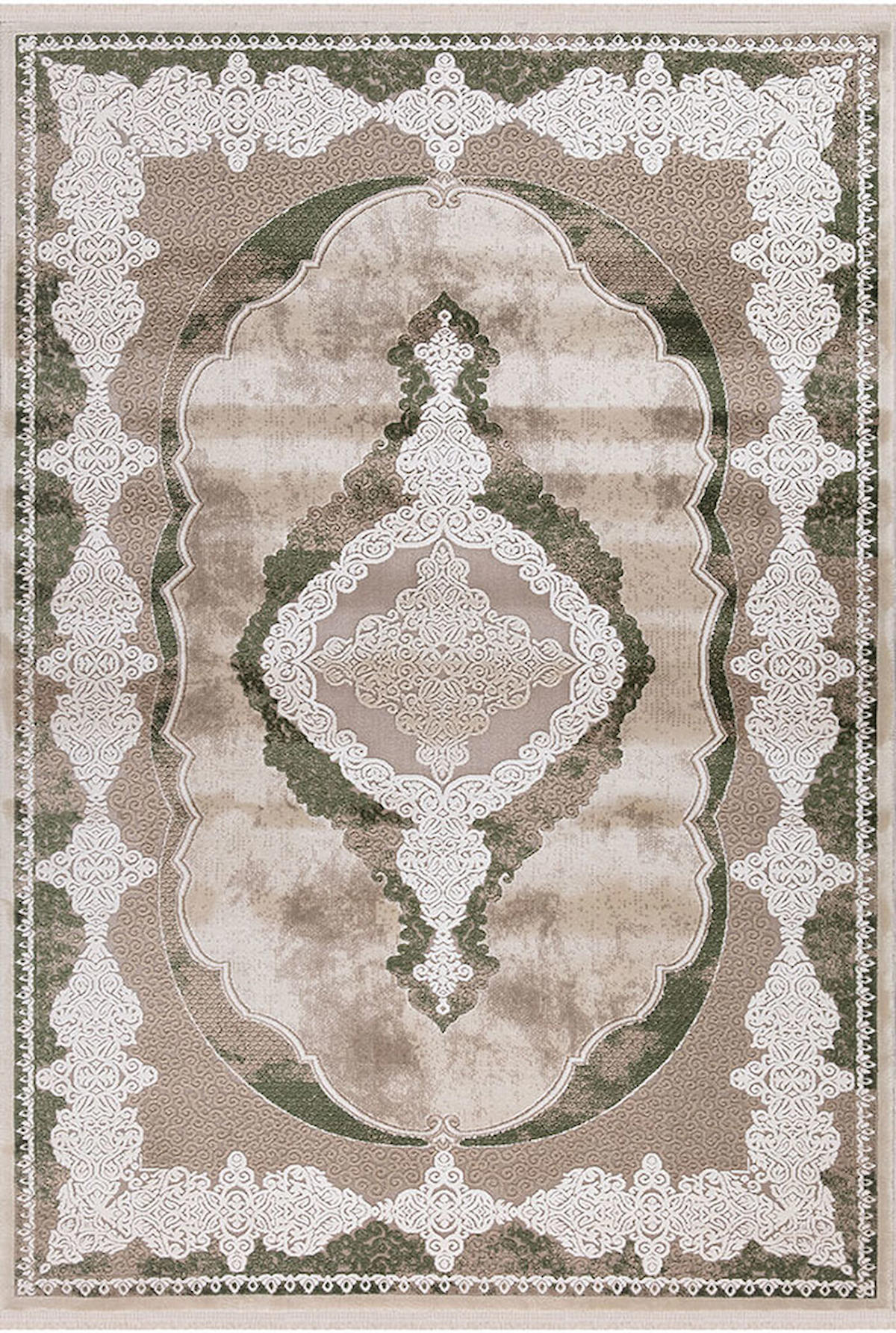 İpek Home Safarin 7715A Çok Renkli 10 mm Akrilik Yıkanabilir Orta Kaymaz Pamuk Taban Dikdörtgen Makine Dokuma Antre-Çocuk Odası-Salon-Yatak Odası Halısı 80x140 cm