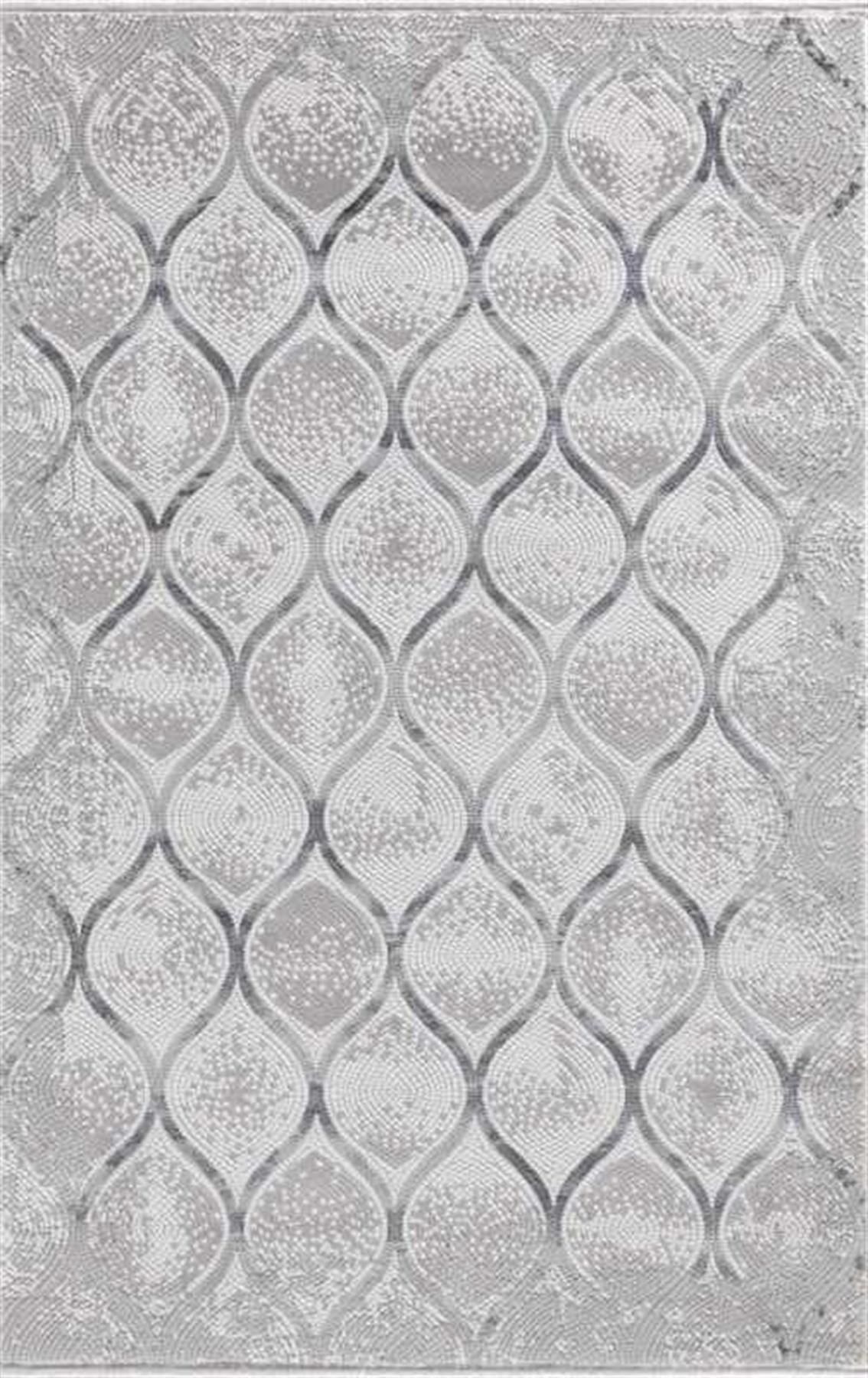 Merinos Therapy 19111 Gri 12 mm Akrilik Yumuşak Yıkanabilir Kalın Kaymaz Dikdörtgen Makine Dokuma Salon Halısı 80x300 cm