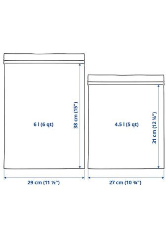 Ikea Istad Orta Buz Dolabı Poşeti 30 Adet
