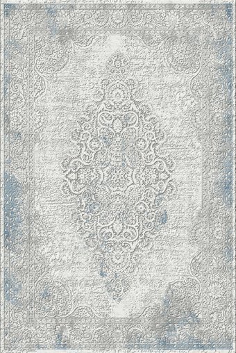 Kreasyon Halı Hesna A0009 Mavi 9 mm Akrilik Yalıtıma Yardımcı Yıkanabilir İnce Kaymaz Pamuk Taban Dikdörtgen Makine Dokuma Salon Halısı 120x180 cm