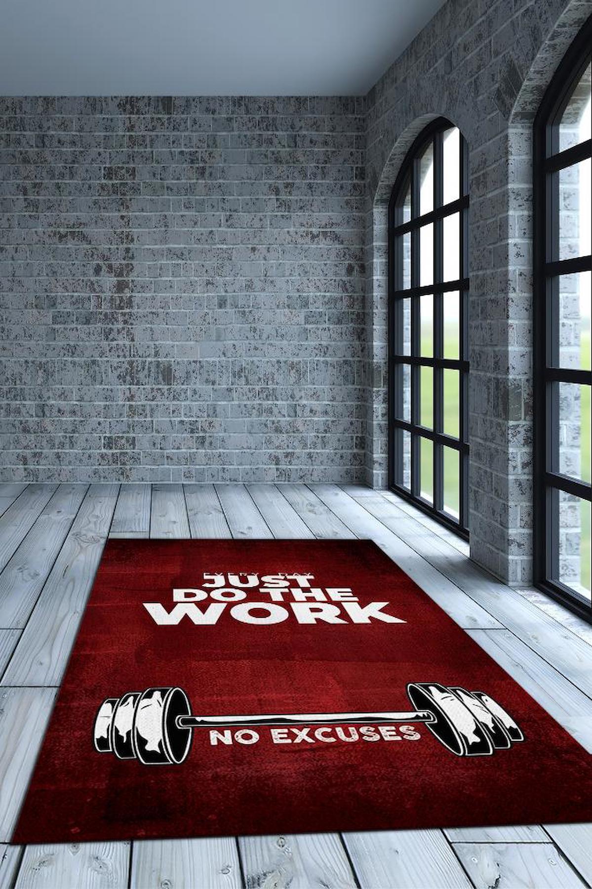 Homshtag Bahane Yok Kırmızı 4 mm Pamuk Antistatik Yıkanabilir İnce Kaymaz Dikdörtgen Makine Dokuma Genç Odası Halısı 60x240 cm