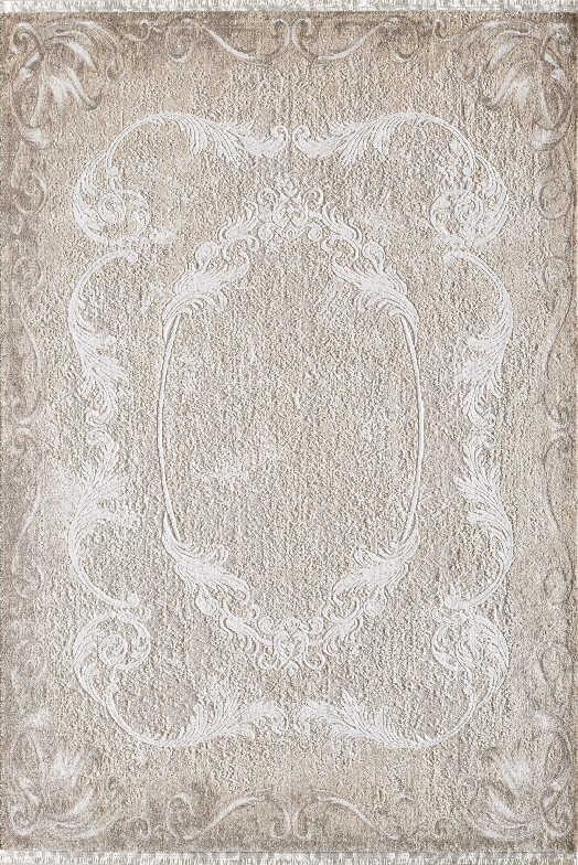 Atlas Halı Vivaldi VD01B Krem Akrilik Yıkanabilir İnce Kaymaz Jüt Taban Dikdörtgen Makine Dokuma Salon Halısı 100x300 cm