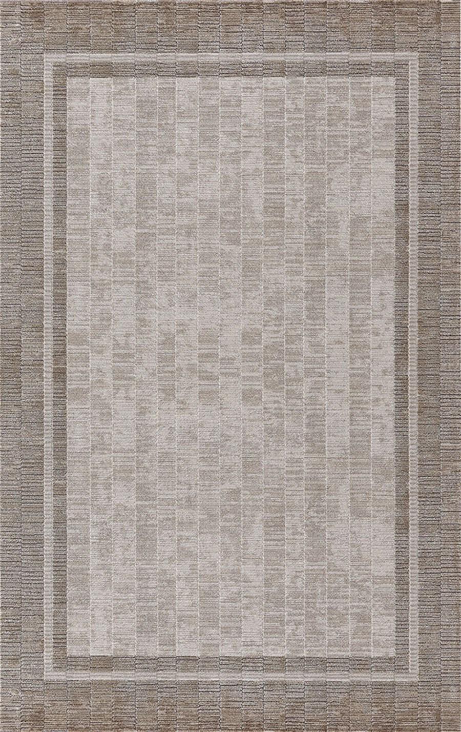 Merinos Country 36201 Gri 9 mm Akrilik Yumuşak Yıkanabilir Kalın Kaymaz Dikdörtgen Makine Dokuma Salon Halısı 80x150 cm