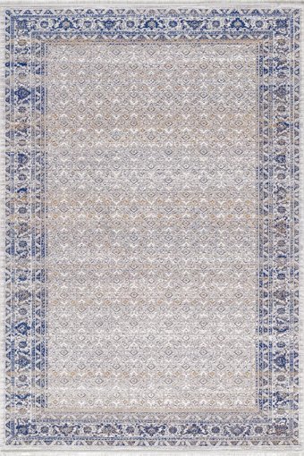Royal Halı Beyrut QB03A Krem 9 mm Akrilik Antibakteriyel Yıkanabilir Kalın Kaymaz Lateks Taban Dikdörtgen Makine Dokuma Salon Halısı 100x300 cm