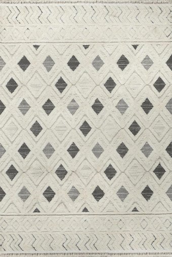 Kreasyon Halı Sohome 1395 Krem 17 mm Akrilik Yıkanabilir Kalın Kaymaz Dikdörtgen Makine Dokuma Salon-Yatak Odası Halısı 120x200 cm