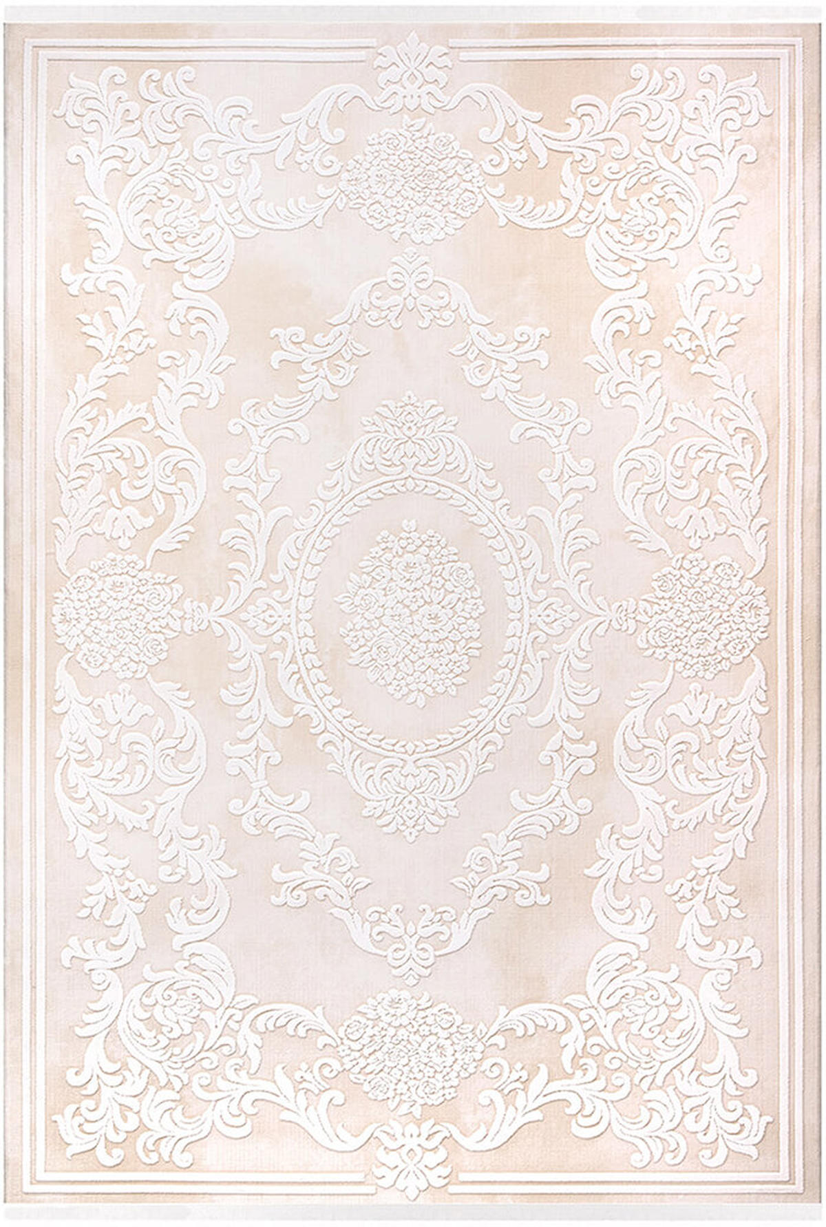 İpek Home Sardes 6463A Bej 10 mm Akrilik Yıkanabilir Orta Kaymaz Pamuk Taban Dikdörtgen Makine Dokuma Antre-Çocuk Odası-Salon-Yatak Odası Halısı 100x300 cm