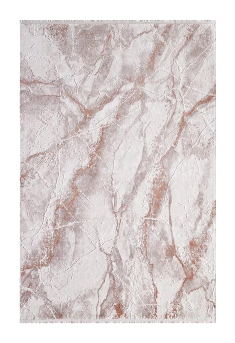 Gümüşsuyu 11482 Turuncu 9 mm Akrilik Antibakteriyel Yıkanabilir İnce Dikdörtgen Makine Dokuma Salon Halısı 140x200 cm