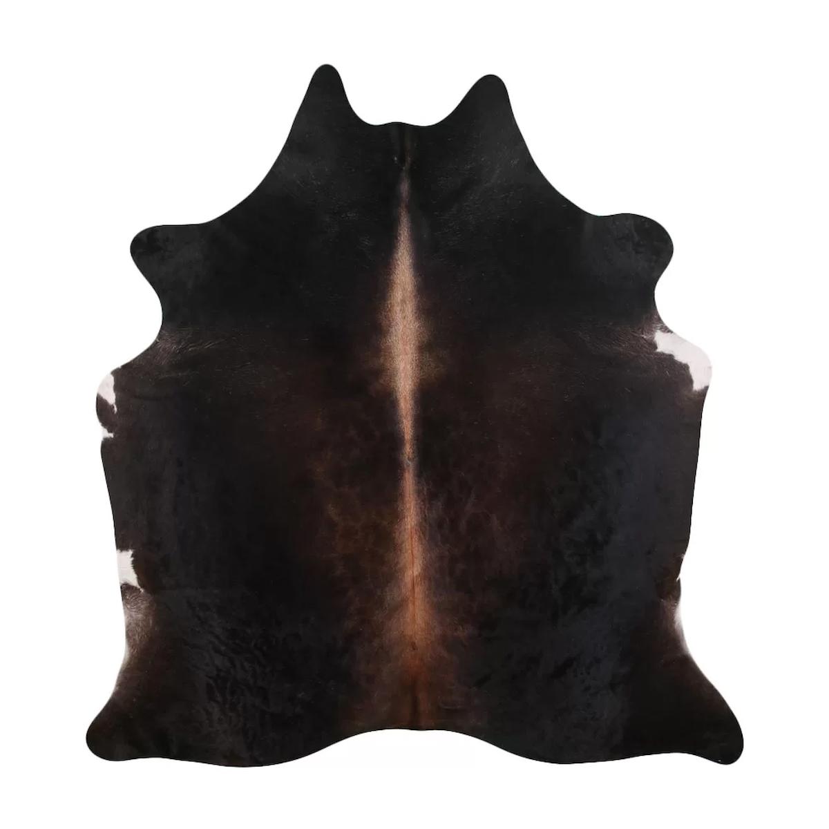 Fiesta Leather Art 101579 Krem 51 mm Deri Toz Tutmaz Yıkanabilir İnce Kaymaz Deri Taban Oval Makine Dokuma Salon Halısı 180x350 cm