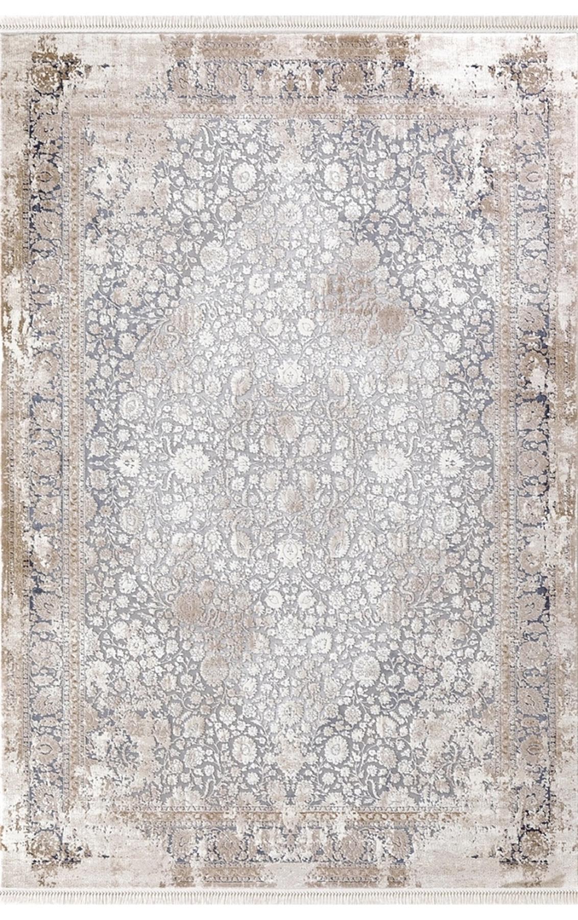 Dinarsu Arora 31886 Mavi 11 mm Akrilik Silinebilir Yıkanabilir Orta Kaymaz Dikdörtgen Makine Dokuma Salon Halısı 80x200 cm