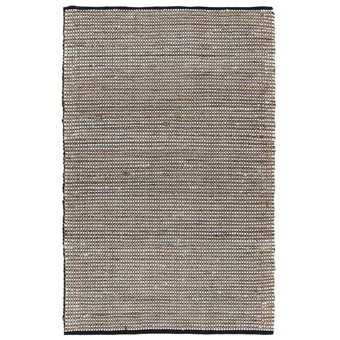 Giz Home Bej-Vizon 12 mm Çift Taraflı Kalın Jüt Taban Dikdörtgen El Dokuması Salon Halısı 80x150 cm