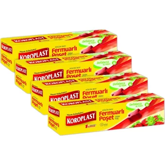 Koroplast fermuarlı Küçük Fermuarlı Buz Dolabı Poşeti 4x12 Adet