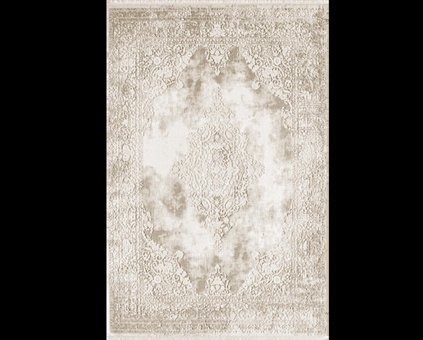 Royal Halı Lootus LO12A Krem 10 mm Akrilik Toz Tutmaz Yıkanabilir Kalın Kaymaz Lateks Taban Dikdörtgen Makine Dokuma Salon Halısı 140x200 cm