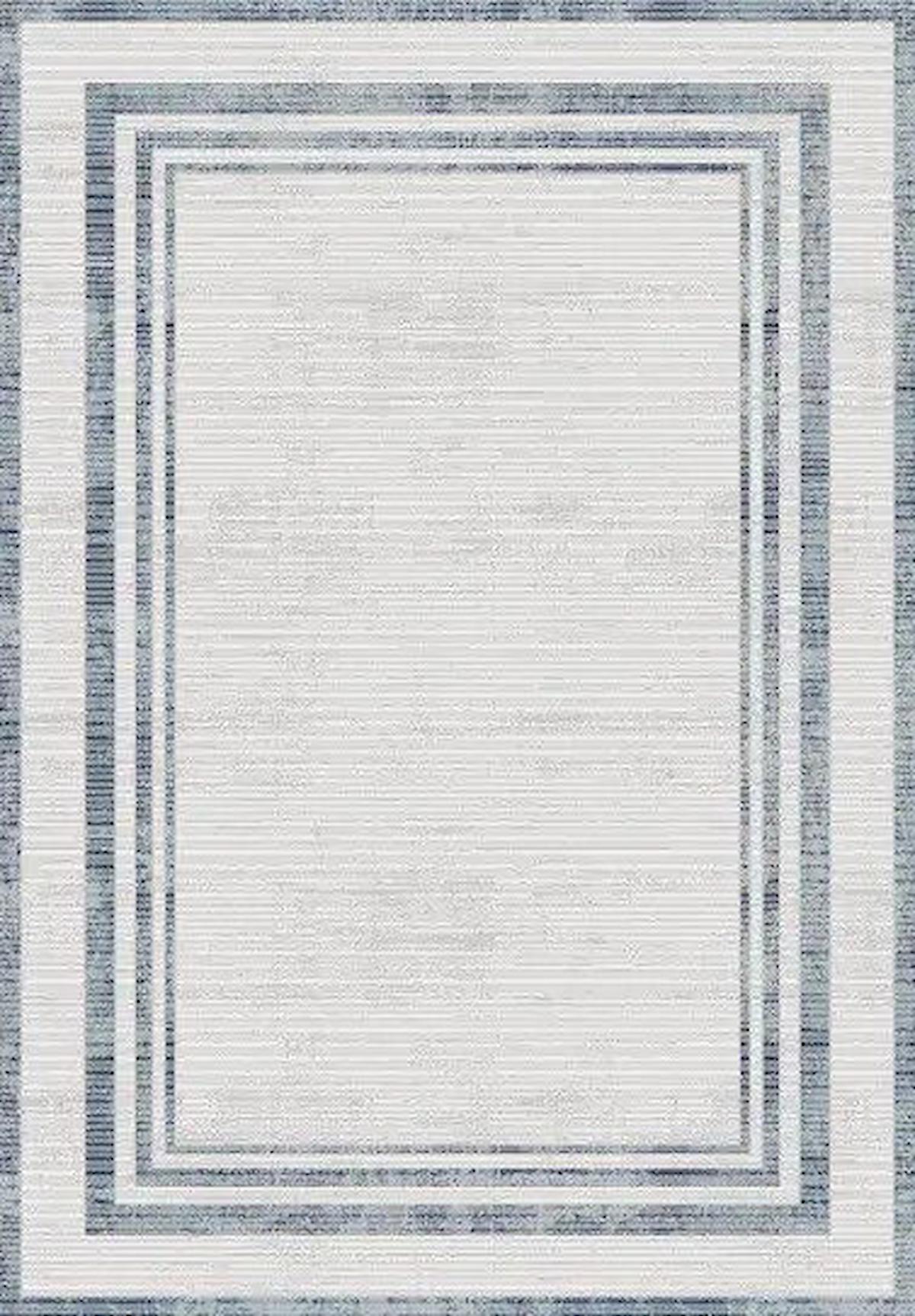 Kreasyon Halı A0200 Krem 9 mm Akrilik Yıkanabilir Kalın Pamuk Taban Dikdörtgen Makine Dokuma Salon Halısı 160x230 cm