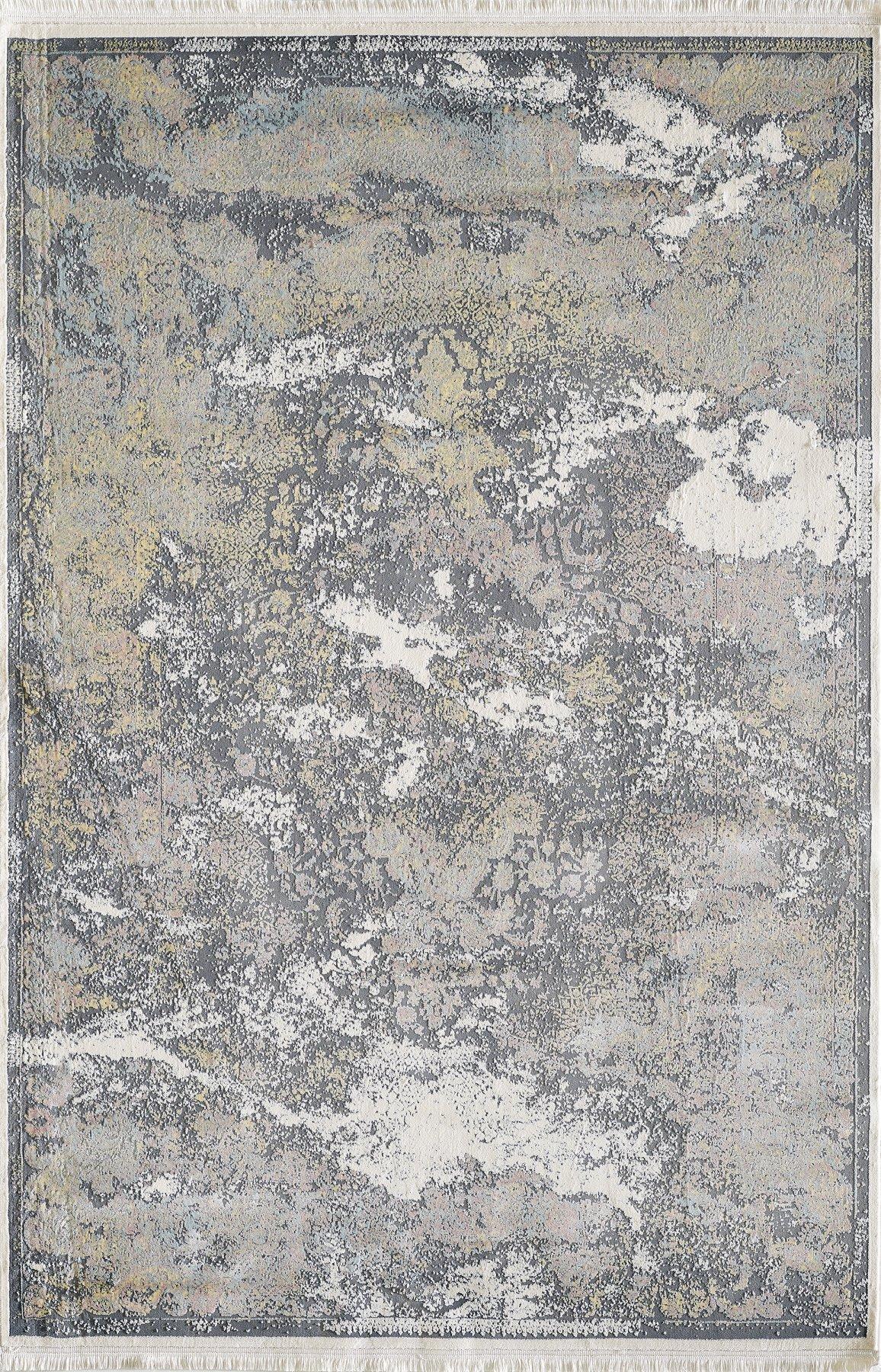 Royal Halı GALATA AT03C Çok Renkli 10 mm Akrilik Toz Tutmaz Yıkanabilir İnce Kaymaz Lateks Taban Dikdörtgen Makine Dokuma Salon Halısı 133x190 cm