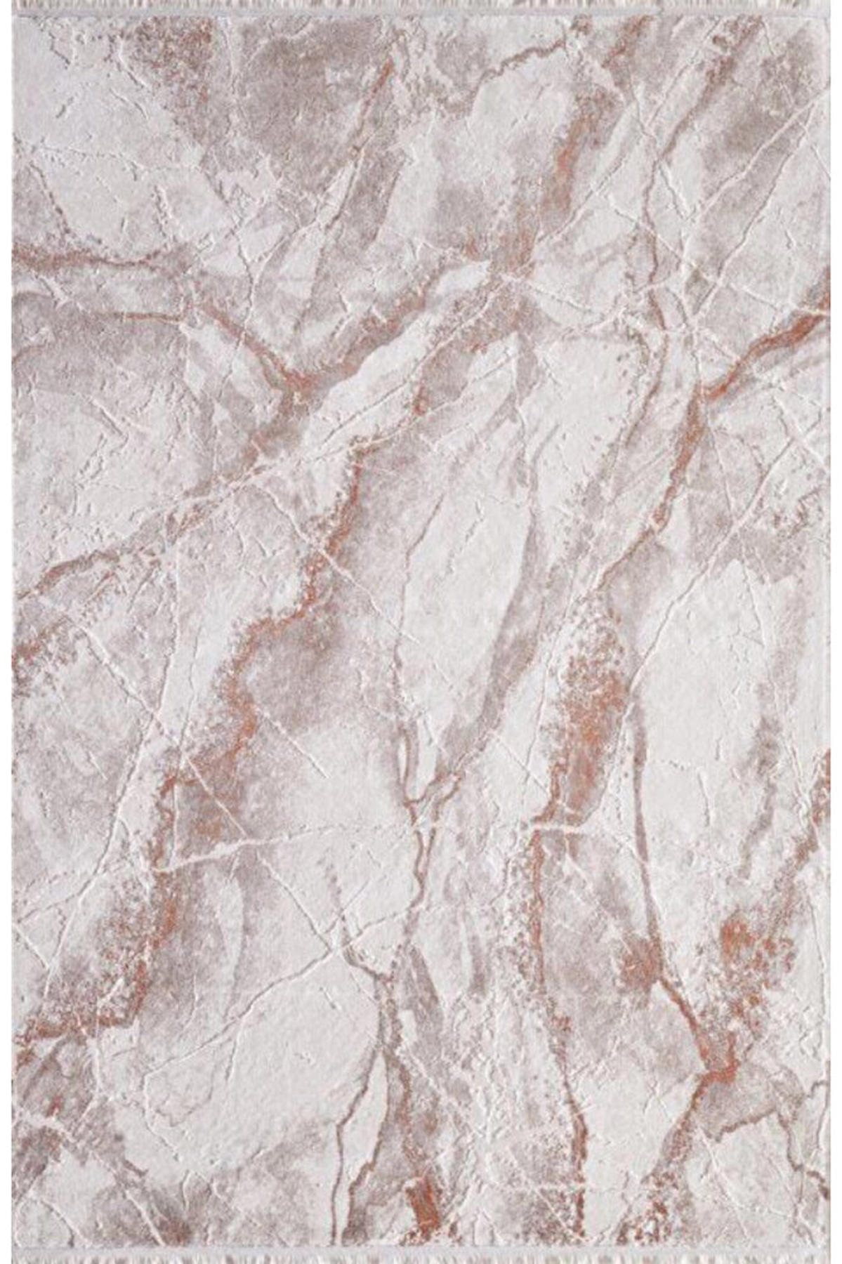 Gümüşsuyu NovaStyle 11482 Turuncu 6 mm Pamuk Toz Tutmaz Yıkanabilir İnce Kaymaz Dikdörtgen Makine Dokuma Salon Halısı 140x200 cm