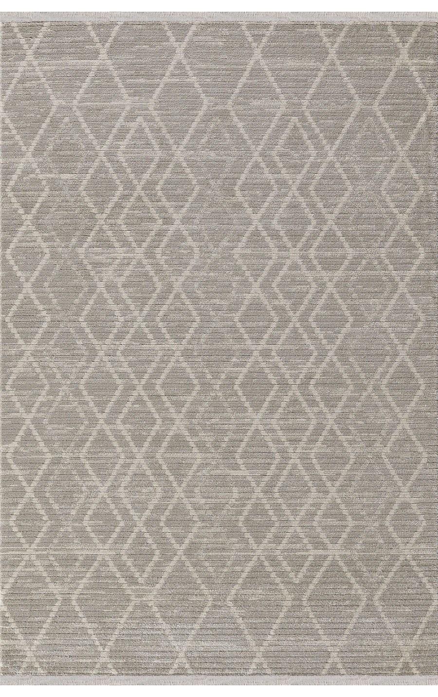 Padişah Bono Krem 7 mm Polyester Yumuşak Yıkanabilir İnce Kaymaz Dikdörtgen Makine Dokuma Salon Halısı 120x180 cm