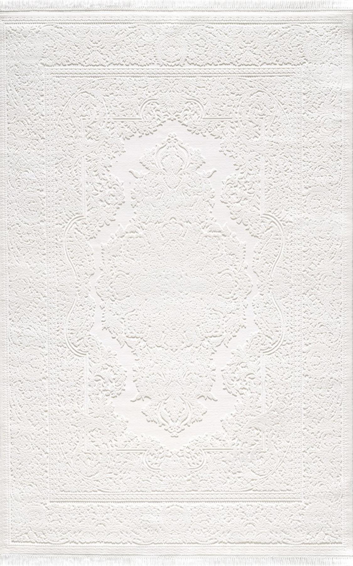 Artemis Halı Vanessa 6150G Krem Akrilik Yıkanabilir İnce Kaymaz Jüt Taban Dikdörtgen Makine Dokuma Salon Halısı 80x150 cm