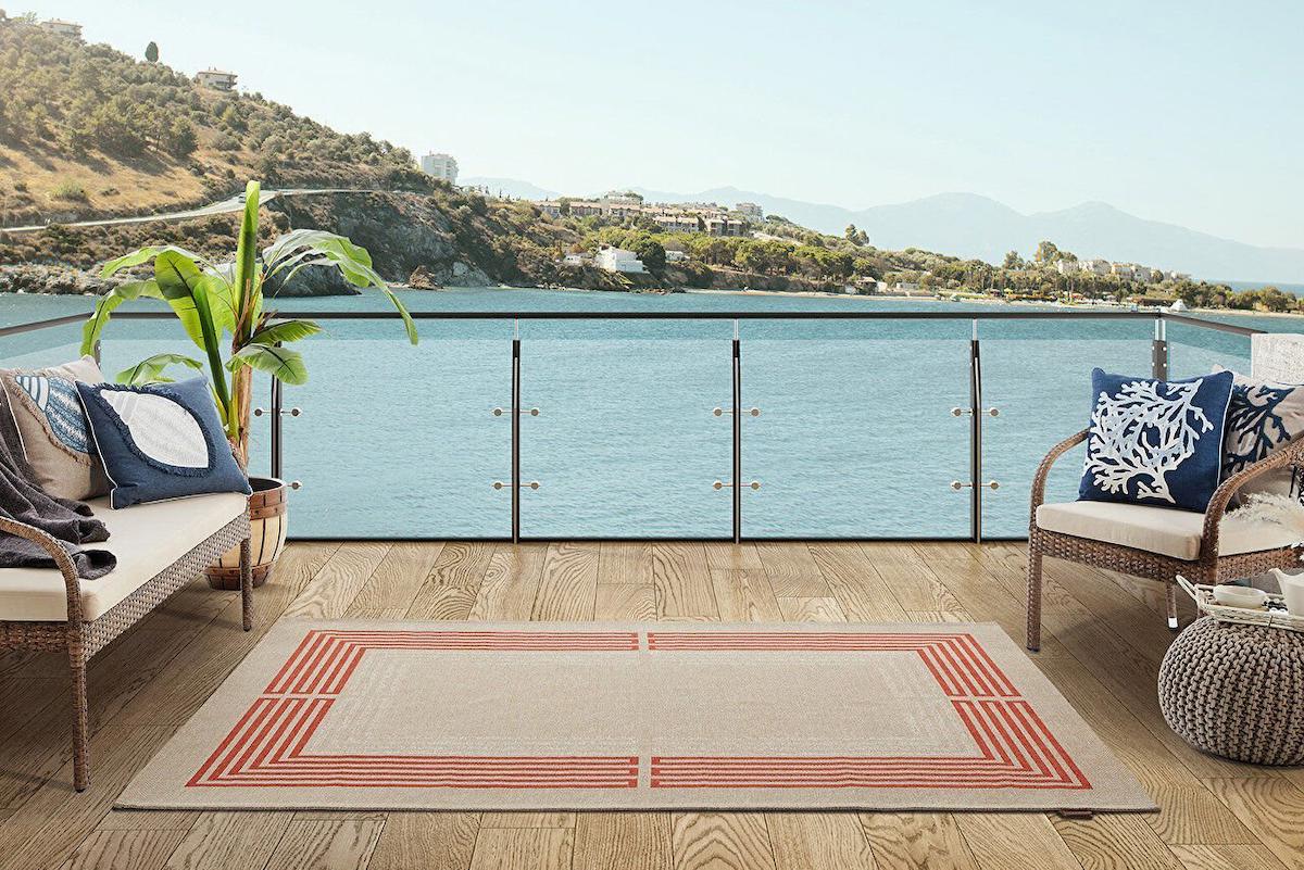 Gümüşsuyu Deco Retro 14347 Çok Renkli 4 mm Pamuk-Polyester Toz Tutmaz Yıkanabilir İnce Kaymaz Dikdörtgen Makine Dokuma Salon Halısı 80x200 cm