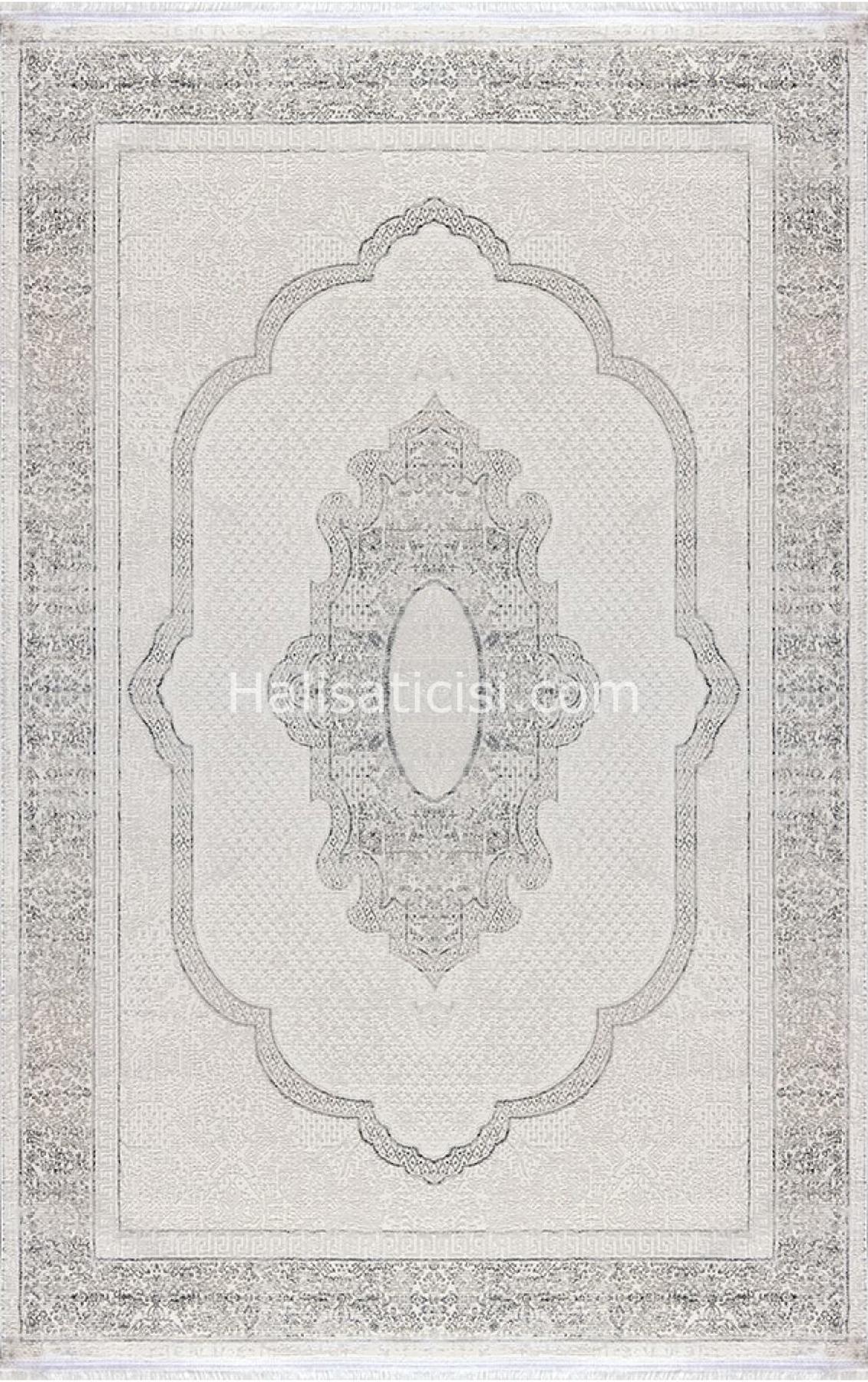 Padişah Aspen 62742 Krem 2 mm Polyester Toz Tutmaz Yıkanabilir İnce Dikdörtgen Makine Dokuma Salon Halısı 120x180 cm